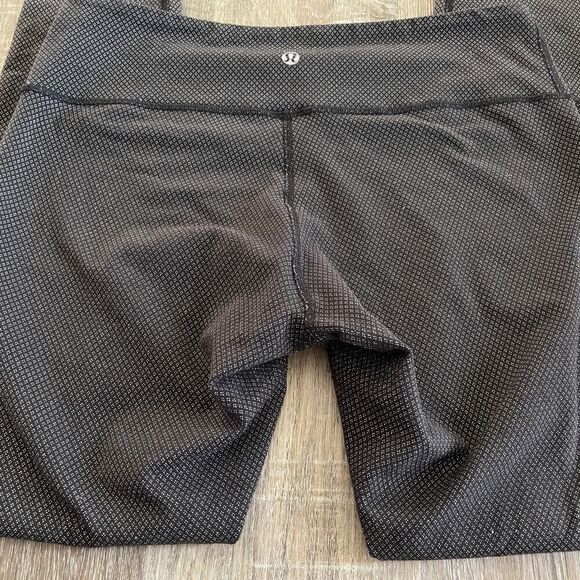 Lululemon Wunder Under Pant Diamond Dot Black White - Size: 10 - Picture 9 of 9
